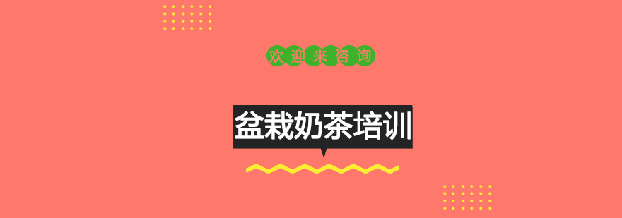 盆栽奶茶成品展示