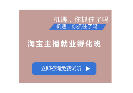 东莞淘宝主播孵化班