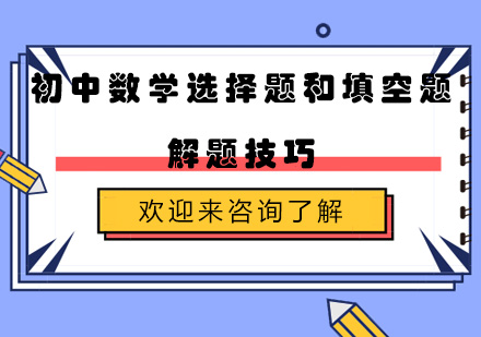 初中数学选择题和填空题解题技巧