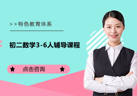 广州初二数学3-6人辅导课程培训班
