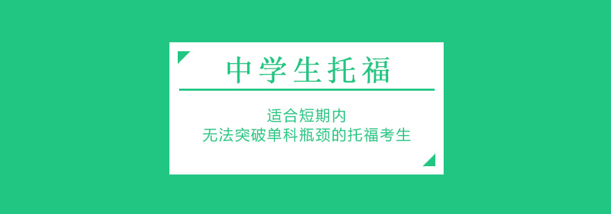 中学托福单项突破一对一培训班