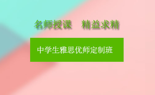 成都中学生雅思优师定制班