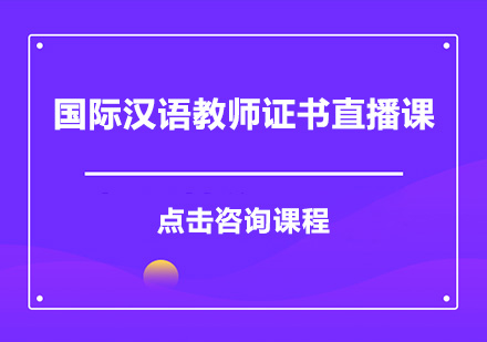 深圳国际汉语教师证书直播培训班