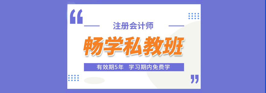 注册会计师畅学私教班