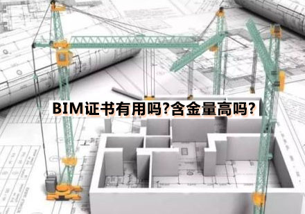 BIM证书有用吗?含金量高吗?