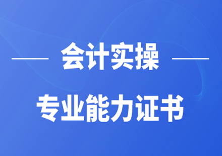 会计实操专业能力考试课程