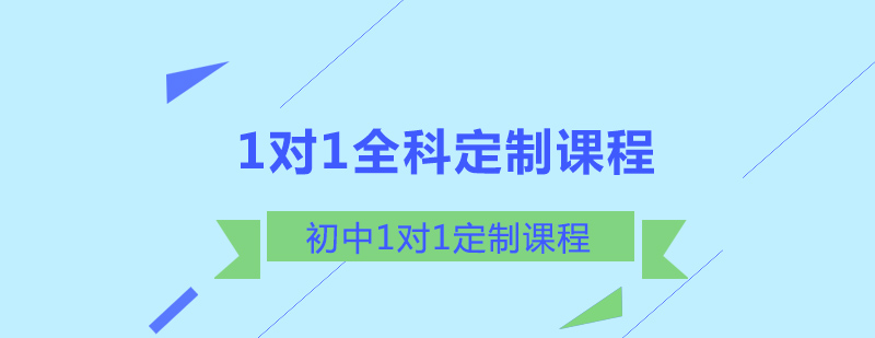 初中1对1全科定制课程