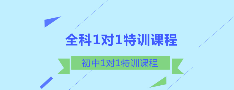 初中全科1对1特训课程