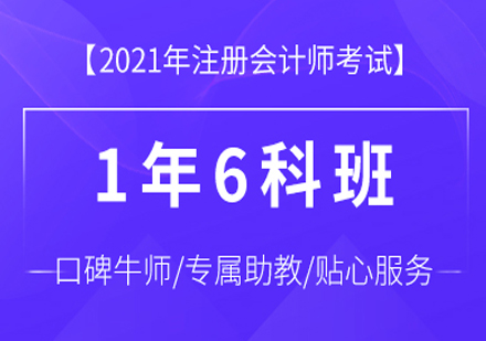 注册会计师1年6科培训班