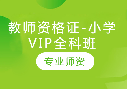 教师资格证-小学（VIP全科班）