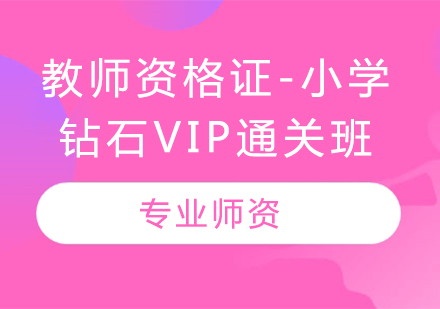 教师资格证-小学（钻石VIP通关班）