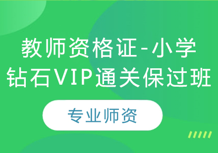 教师资格证-小学（钻石VIP通关班）