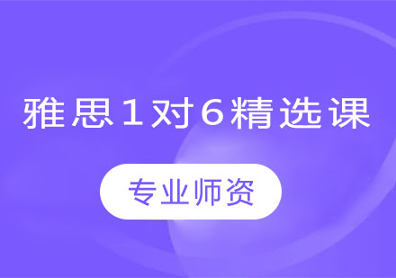 雅思1对6精选课程