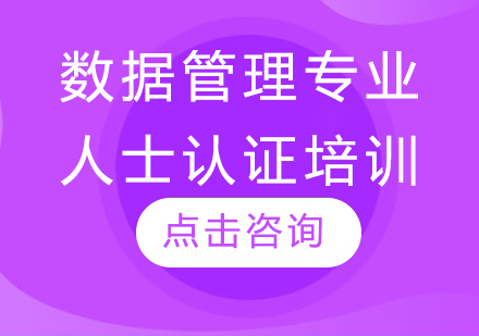 数据管理专业人士认证培训