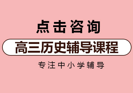 高三历史一对一辅导课程