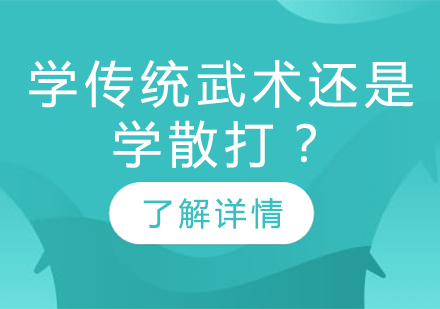 学传统武术还是学散打？儿童学武术应该怎么选？