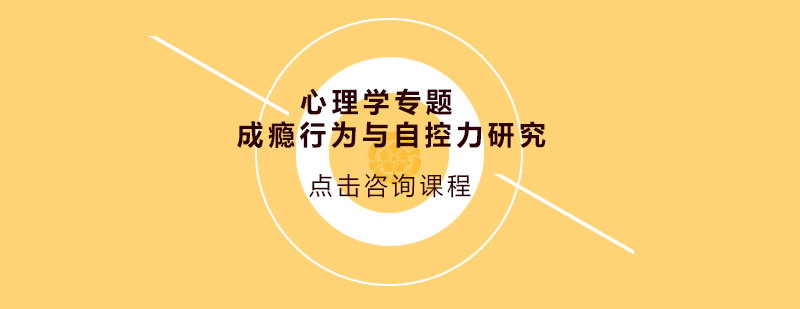 心理学专题成瘾行为与自控力研究