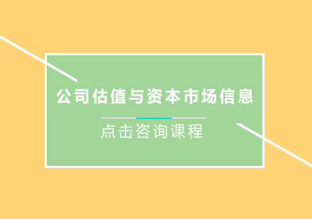 公司估值与资本市场信息