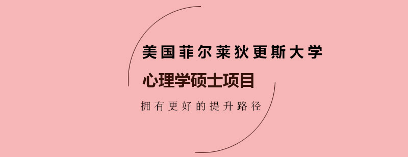 美国菲尔莱狄更斯大学心理学硕士项目培训