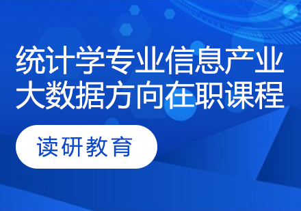 对外经济贸易大学统计学院统计学专业信息产业大数据方向在职课程培训班