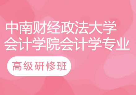 中南财经政法大计学院会计学专业高级研修班