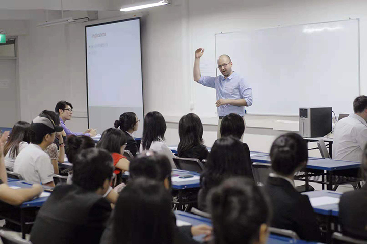 英国赫瑞瓦特大学的上课现场