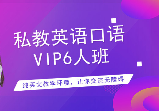 私教英语口语VIP6人培训课程