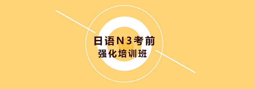 日语N3考前强化培训班