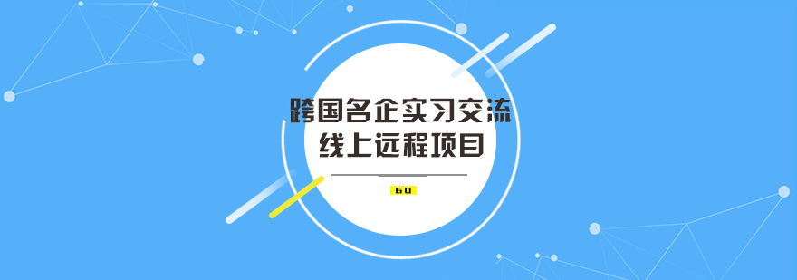 跨国名企实习交流线上远程项目