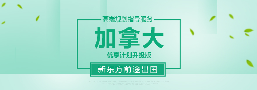 加拿大留学服务流程