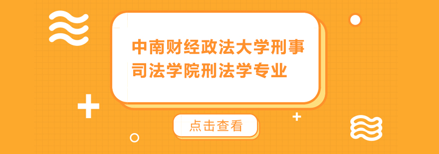 中南财经政法大学刑事司法学院刑法学专业研修培训班