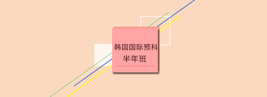 韩国预科课程体系
