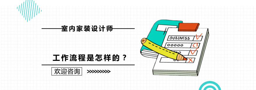 家装设计工作流程示意图