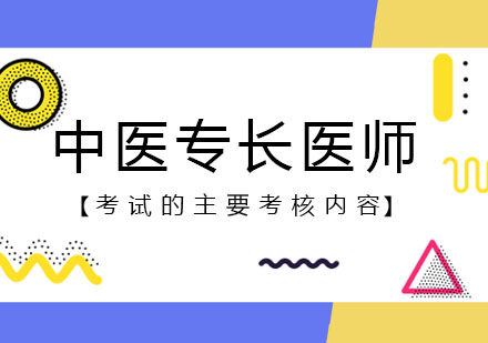 中医专长医师考试的主要考核内容