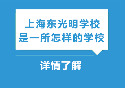 上海东光明学校是一所怎样的学校？