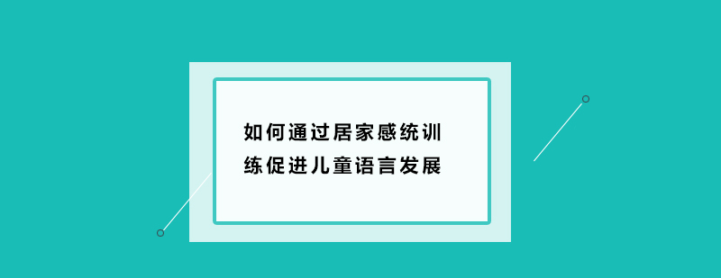 如何通过居家感统训练促进儿童语言发展