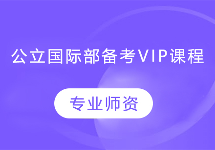 公立国际部备考VIP课程