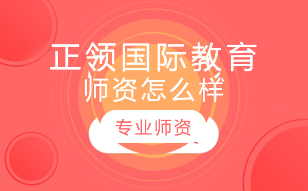 正领国际教育师资力量深度解析