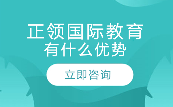 正领国际教育有什么优势