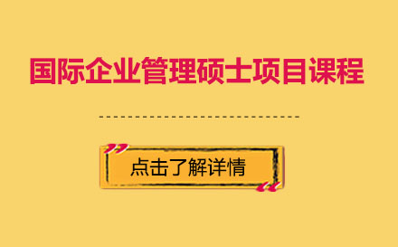 国际企业管理硕士项目课程