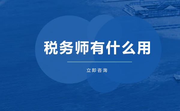 考税务师有什么用