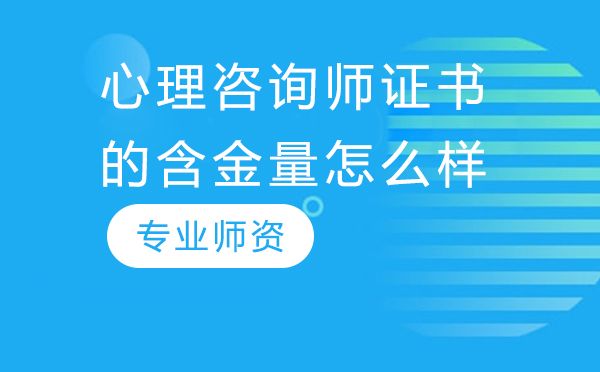 心理咨询师资格认证价值深度解析