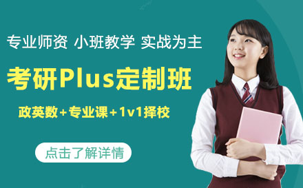 考研政英数+专业课+1v1择校Plus定制班