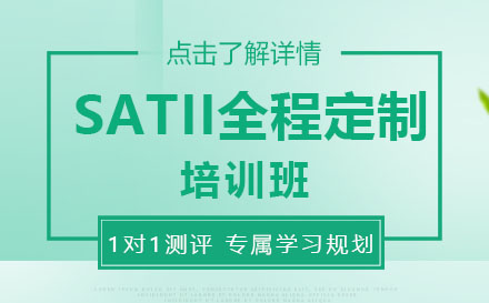 SATII全程定制培训班