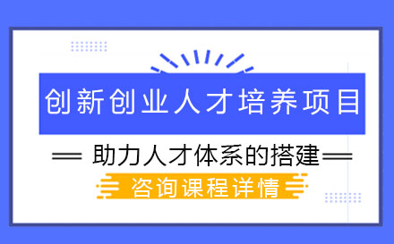 创新创业人才培养项目