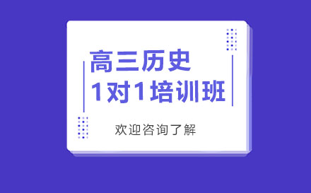 昆明高三历史1对1培训班