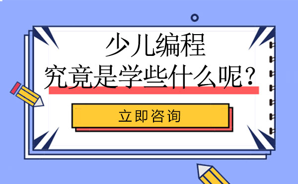 少儿编程，究竟是学些什么呢？