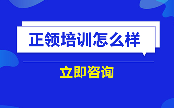 正领培训怎么样