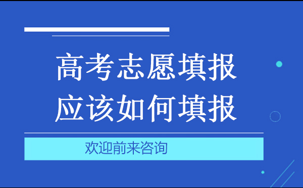 高考志愿填报应该如何填报