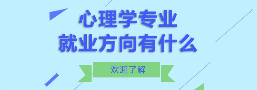 心理学职业发展图示